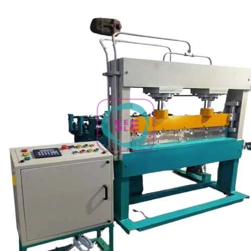 Roofing sheet crimping machine